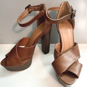 Charlotte Russe Cognac Heels